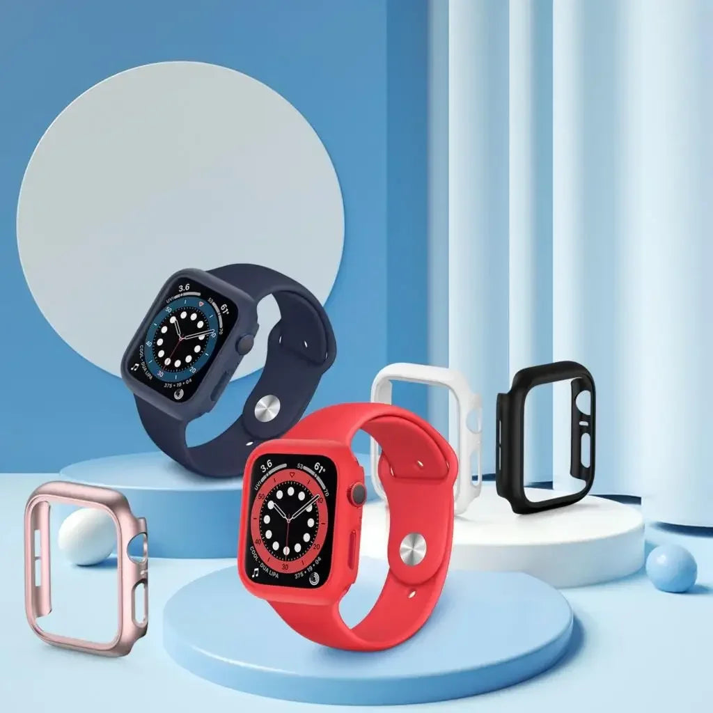 Cover for Apple Watch Case 45mm 41mm 44mm 40mm 42mm 38mm 46 49 mm Accessories PC Protector bumper iWatch Series 8 7 SE 6 5 4 3 9